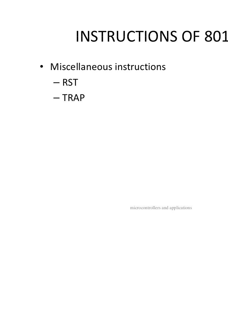 80196 instruction set